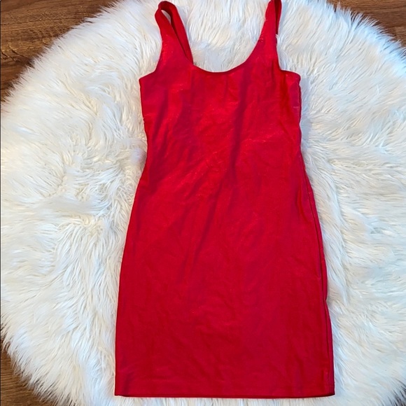 Forever 21 - tight red nylon dress - Picture 1 of 5